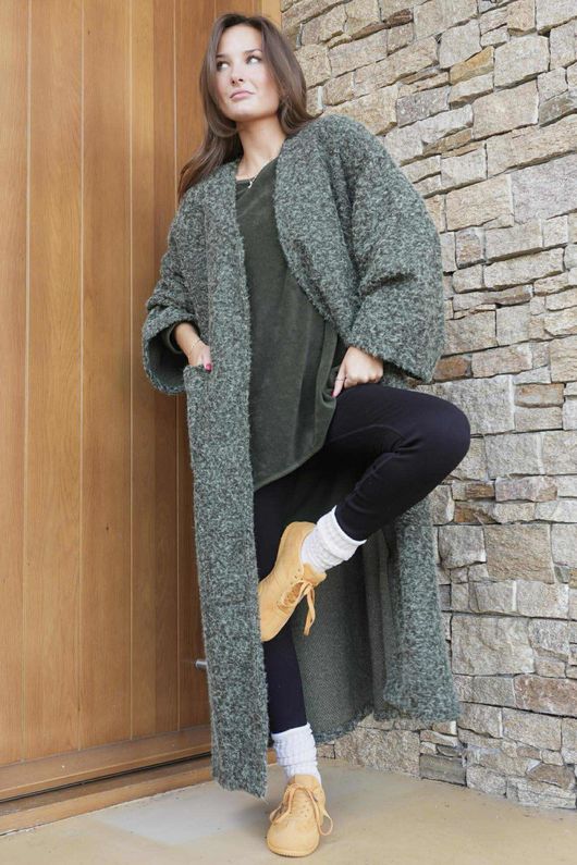 Norbury Japanese Duster Coat Khaki