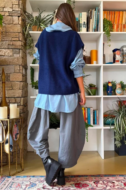 Oliver Knit Waistcoat Navy
