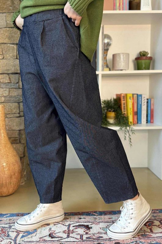 Ori X Stretch Barrel Jean Indigo Denim