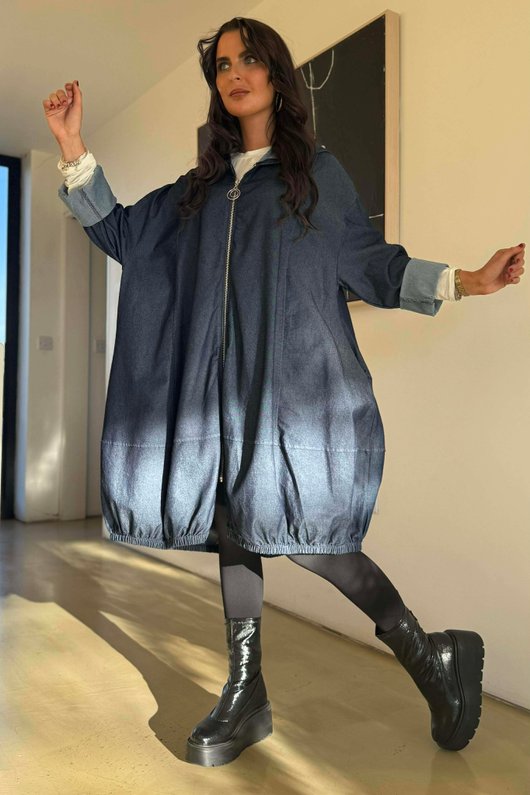 Ori X Stretch Denim Cocoon Jacket /3=