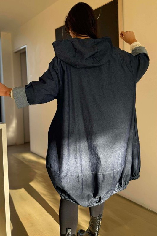 Ori X Stretch Denim Cocoon Jacket /6=