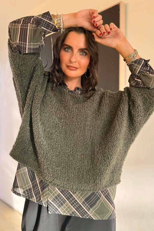 Original Boucle Sloppy Joe Knit Bonsai /20=