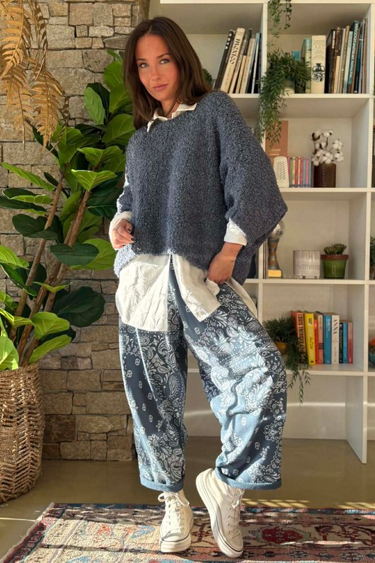 Original Boucle Sloppy Joe Knit Denim