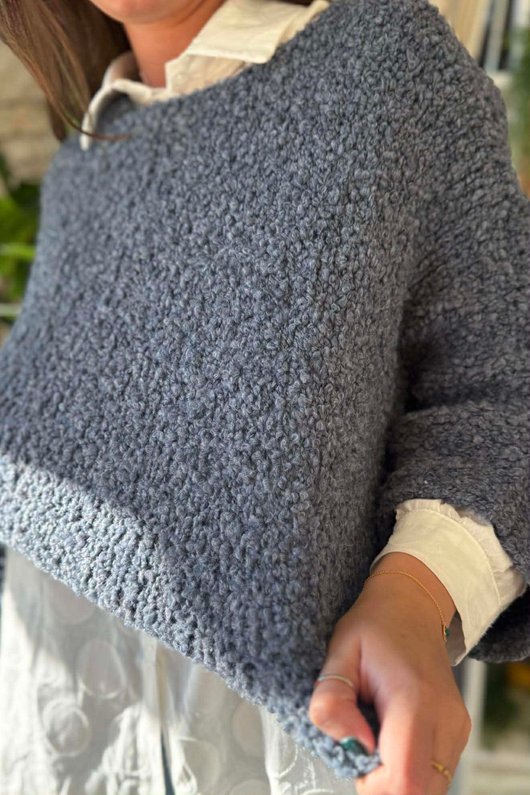 Original Boucle Sloppy Joe Knit Denim