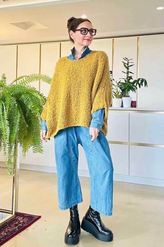 Original Boucle Sloppy Joe Knit Dijon /20=