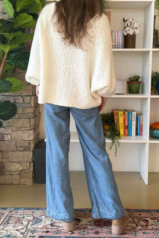 Original Boucle Sloppy Joe Knit Ecru /20=