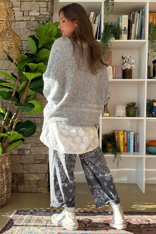 Original Boucle Sloppy Joe Knit Grey