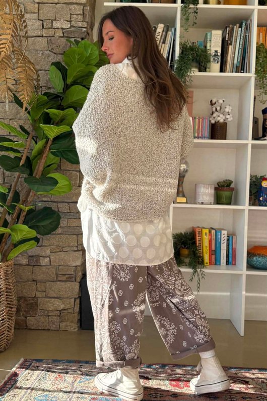 Original Boucle Sloppy Joe Knit Oatmeal