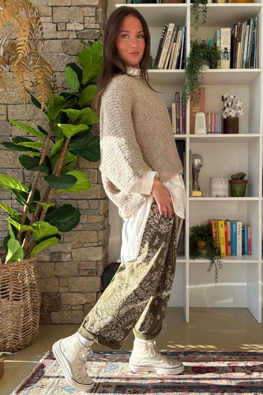 Original Boucle Sloppy Joe Knit Porridge