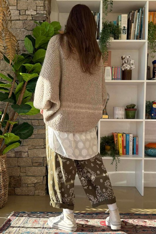 Original Boucle Sloppy Joe Knit Porridge