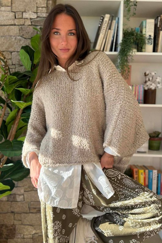 Original Boucle Sloppy Joe Knit Porridge /20=