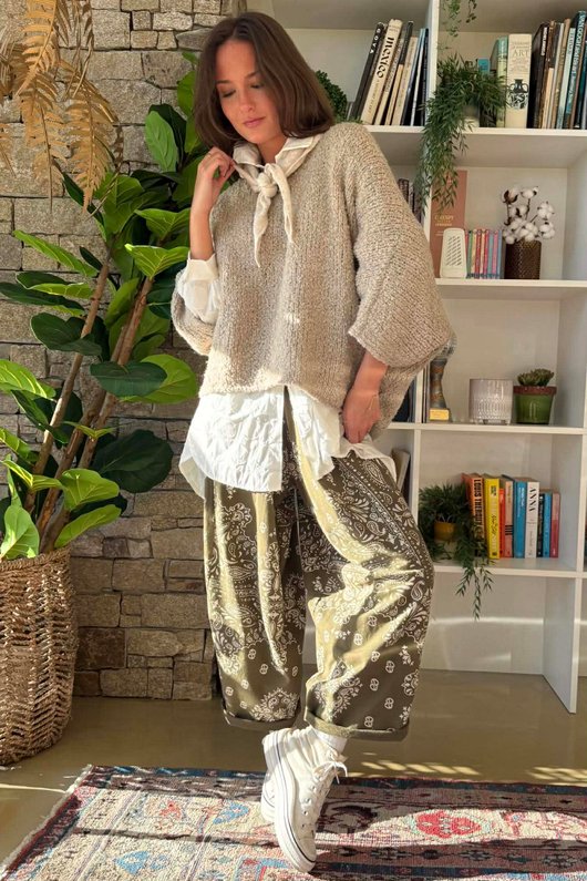 Original Boucle Sloppy Joe Knit Porridge