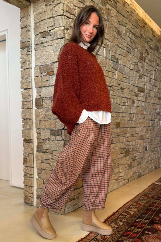 Original Boucle Sloppy Joe Knit Rust