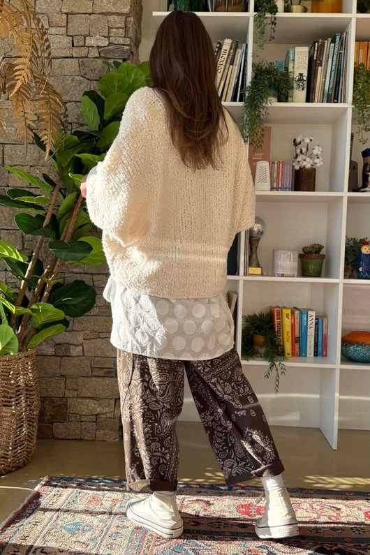 Original Boucle Sloppy Joe Knit Stone