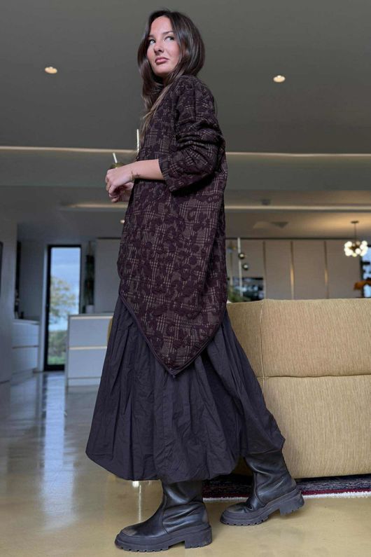 Oscar Jaques Asymmetric Top Chocolate