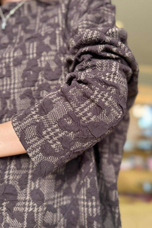 Oscar Jaques Asymmetric Top Chocolate