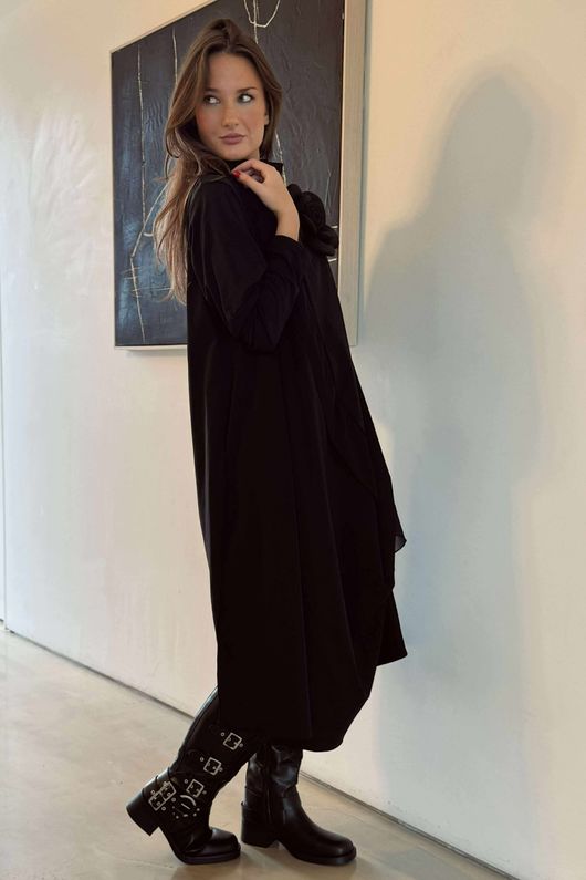 Oscar Ordin Dress Black 