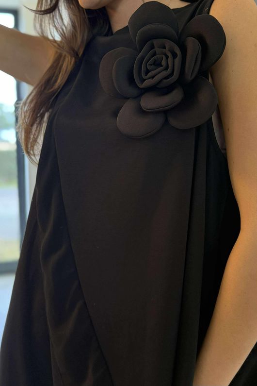 Oscar Ordin Dress Black 