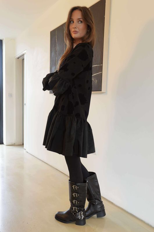 Oscar Petra Rue Dress Black