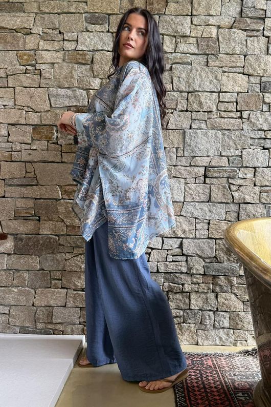 Seven Wonders Scarf Shirt D Denim /9=