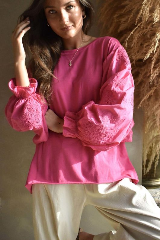 Paloma Atik Top Hot Pink