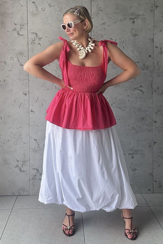 Paloma Bandeau Cami Miami Pink