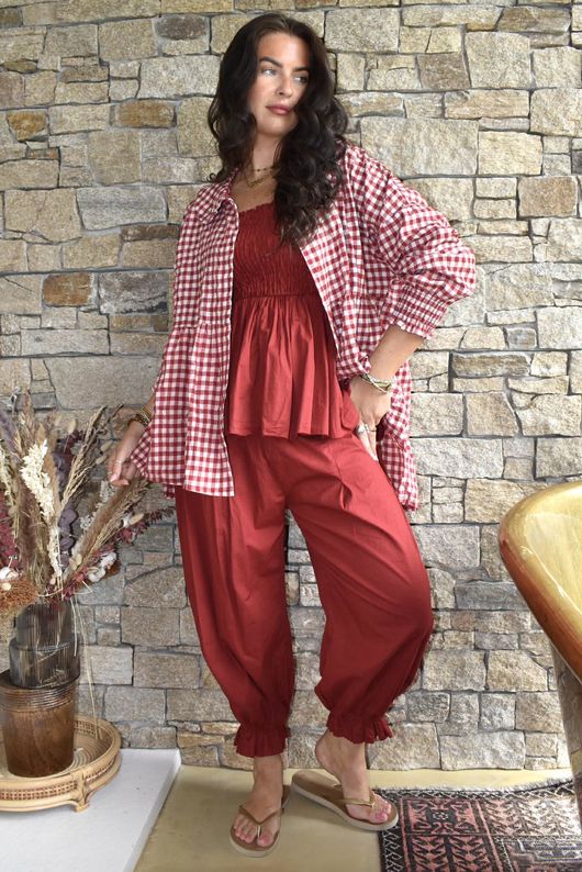 Paloma Bloomer Pant Sangria