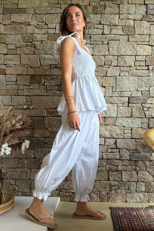 Paloma Bloomer Pant White