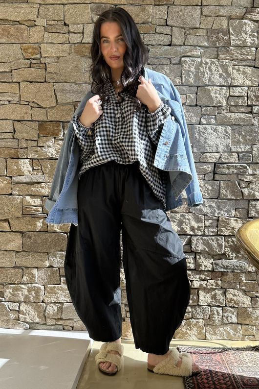 Paloma Classic Barrel Pant Black