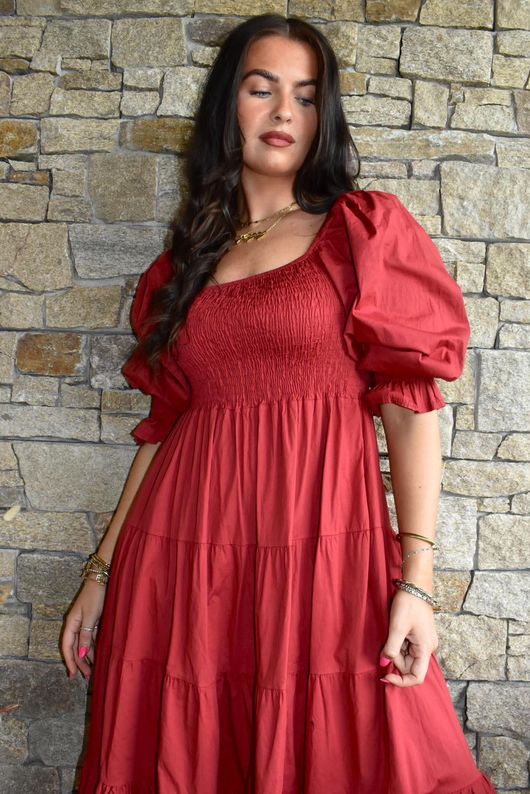 Paloma Darling Dress Sangria
