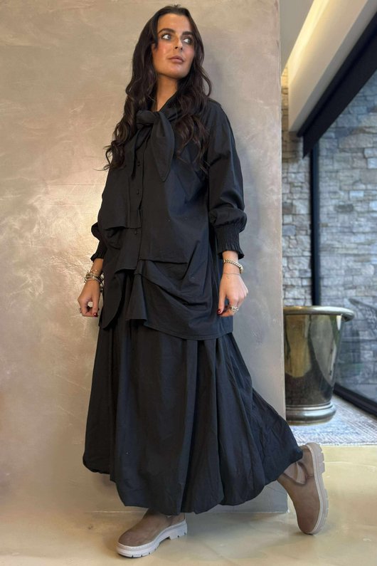 Paloma Neckerchief Blouse Black