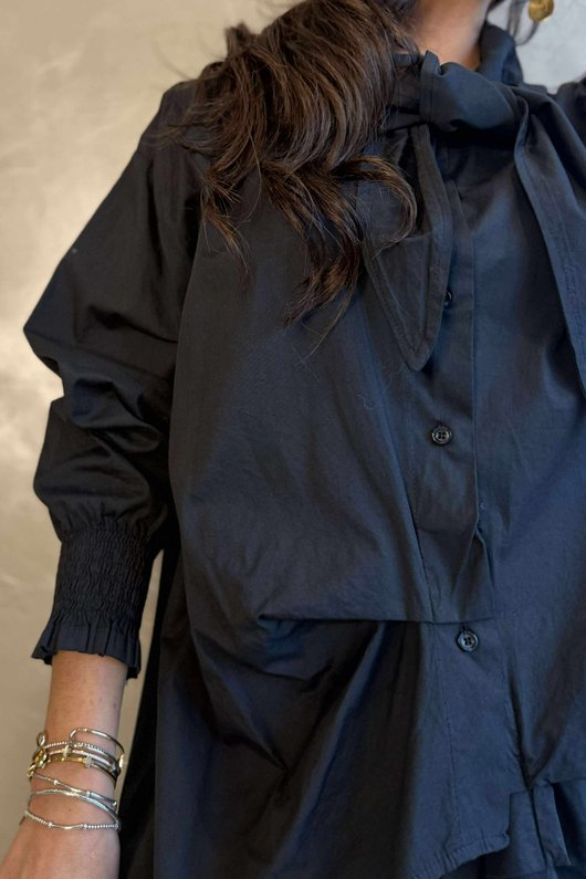 Paloma Neckerchief Blouse Black