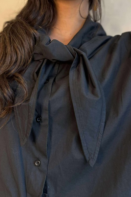 Paloma Neckerchief Blouse Black