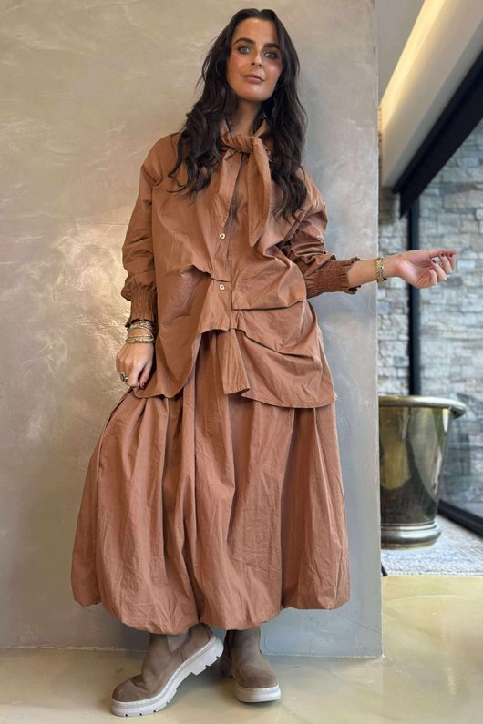 Paloma Neckerchief Blouse Copper