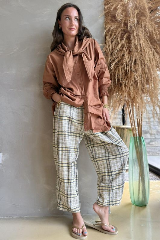 Paloma Hitch Neckerchief Blouse Copper -