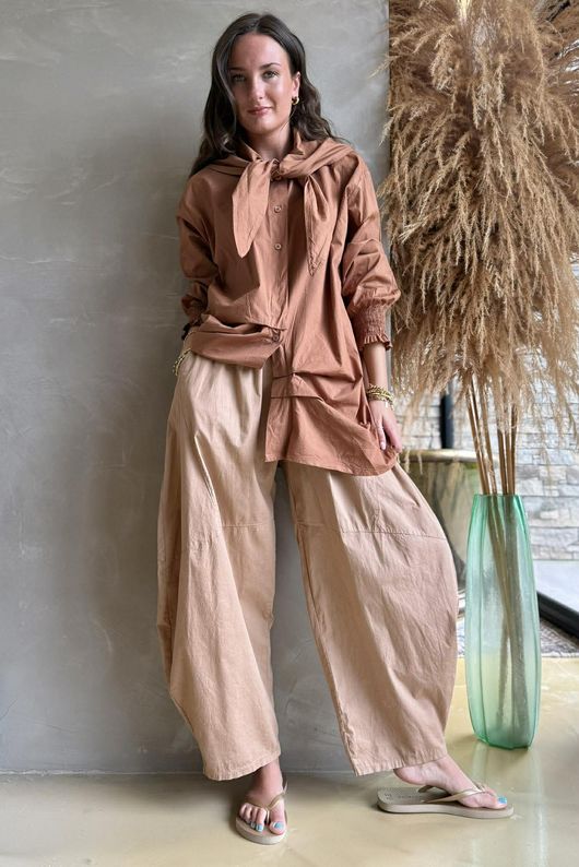 Paloma Hitch Neckerchief Blouse Copper -