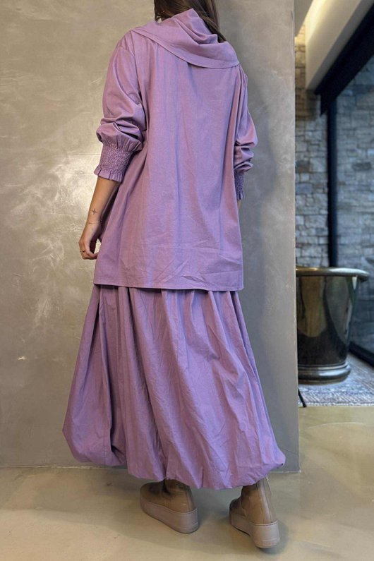 Paloma Neckerchief Blouse Dewberry