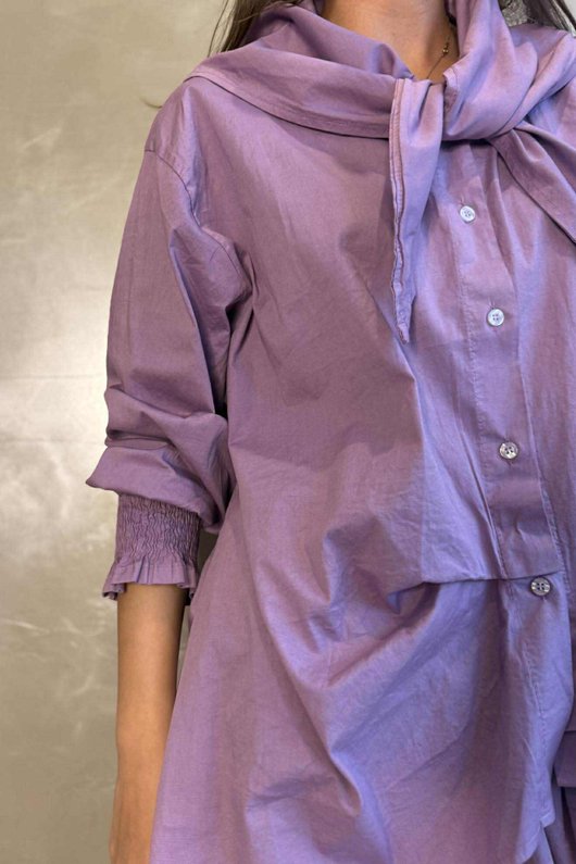 Paloma Neckerchief Blouse Dewberry
