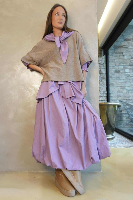 Paloma Neckerchief Blouse Dewberry