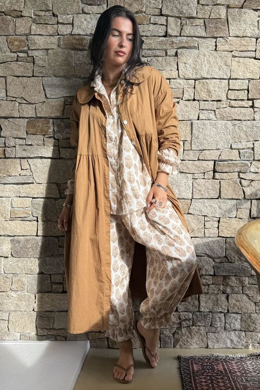 Paloma Peter Pan Frock Coat Hazelnut