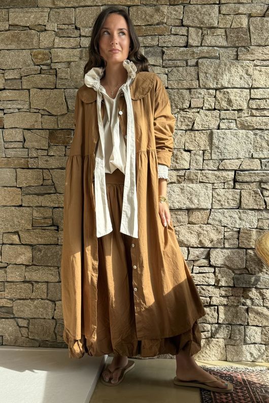 Paloma Peter Pan Frock Coat Hazelnut