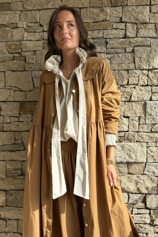 Paloma Peter Pan Frock Coat Hazelnut