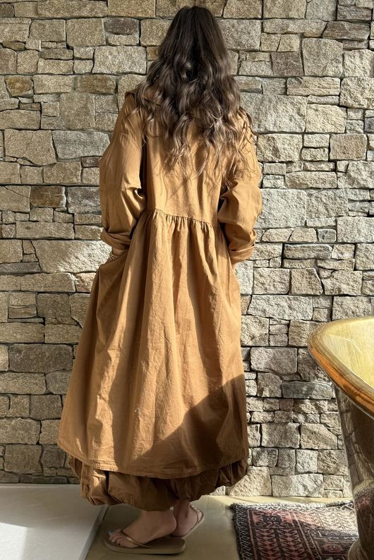 Paloma Peter Pan Frock Coat Hazelnut