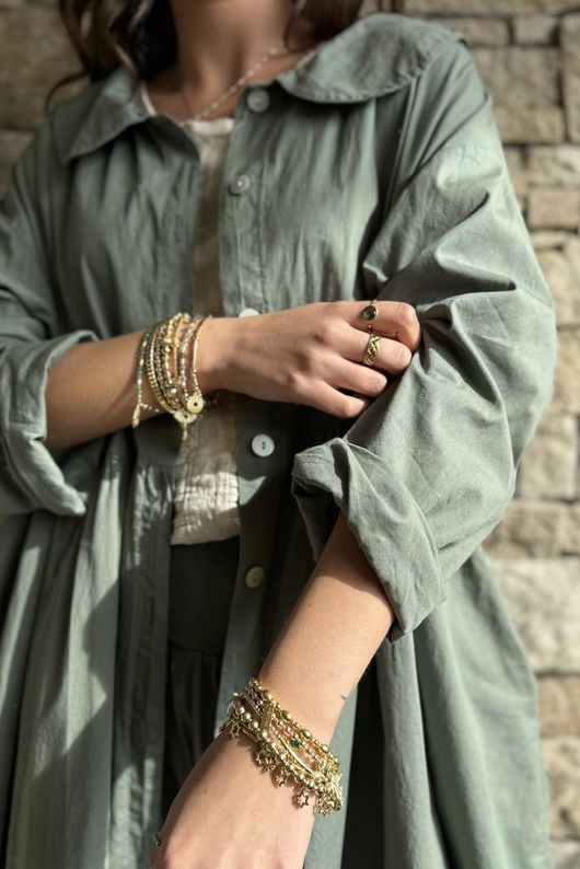 Paloma Peter Pan Frock Coat Khaki