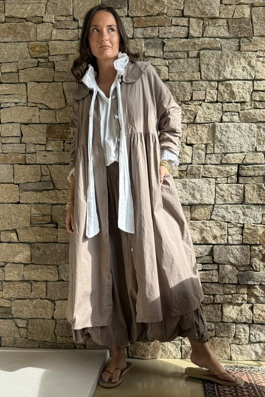 Paloma Peter Pan Frock Coat Mocha