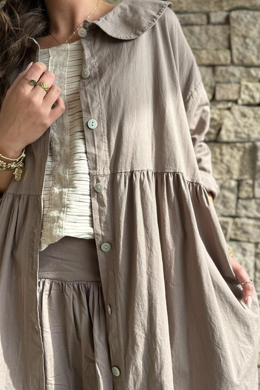 Paloma Peter Pan Frock Coat Mocha