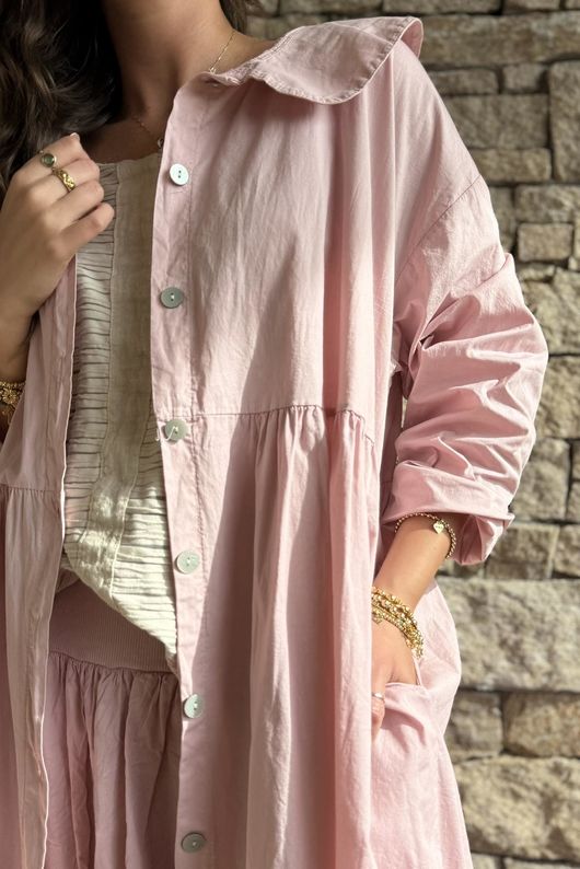 Paloma Peter Pan Frock Coat Rose