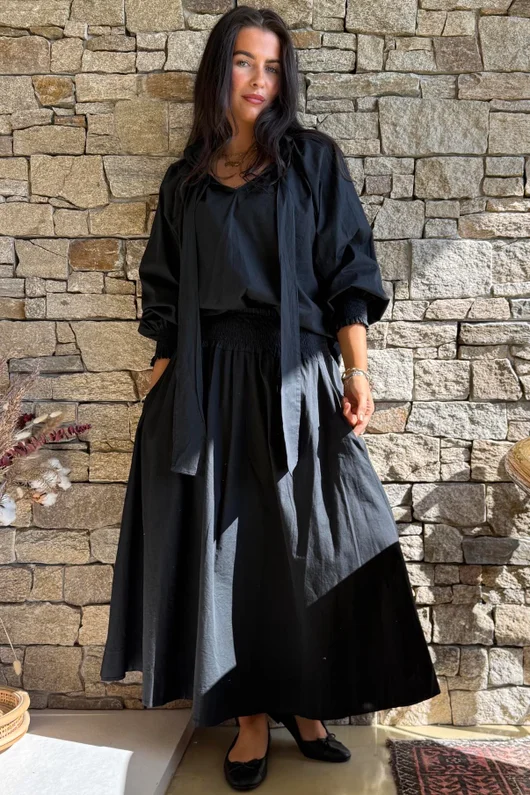 Paloma Poet Blouse Black -