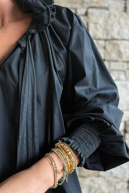 Paloma Poet Blouse Black
