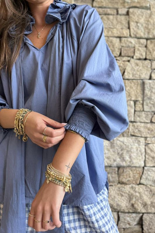 Paloma Poet Blouse Denim